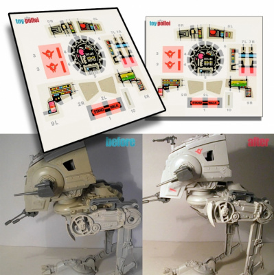 Star Wars Vintage Kenner AT-ST decals (PDF) - FREE